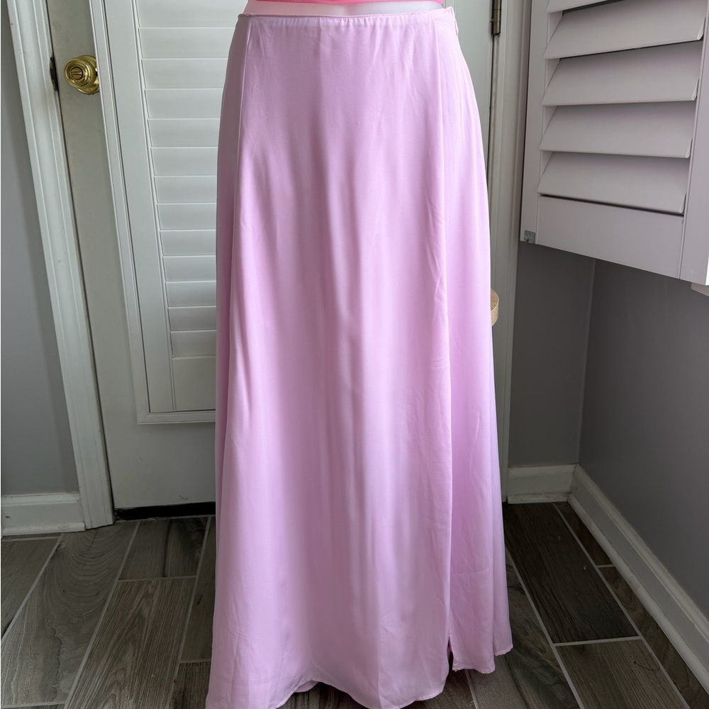Abercrombie & Fitch Light Pink Maxi Skirt